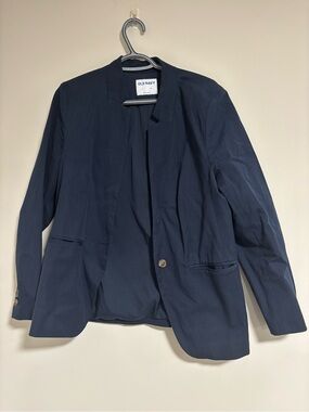 Old Navy Navy Blue Collared Jacket